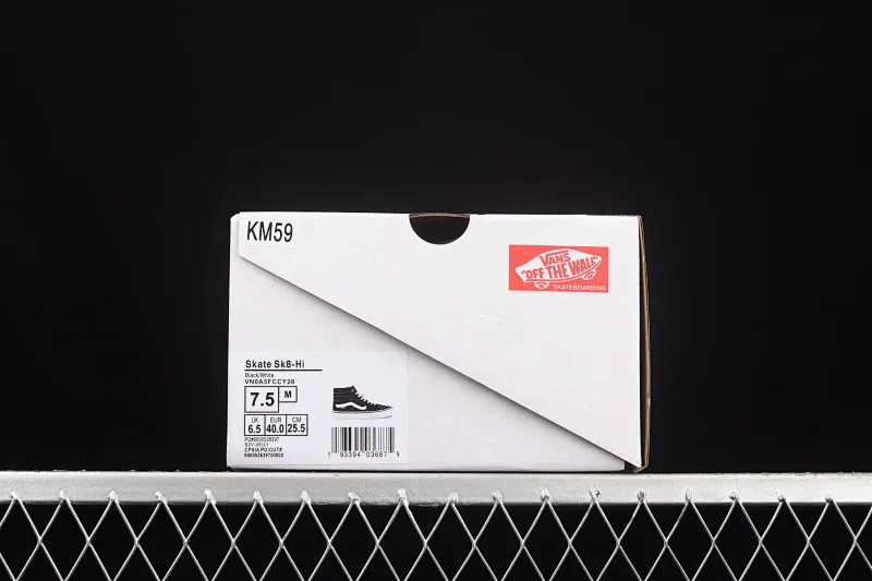 All categories Vans Vans series Vans Mid Vans China Vans Sk8-Hi Vans black side checkerboard professional skateboard shoes VN0A5FCCY28
